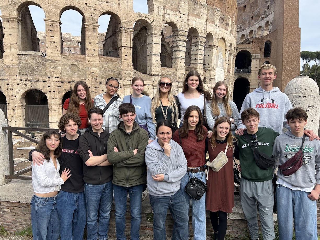 2025 students at the Colosseum