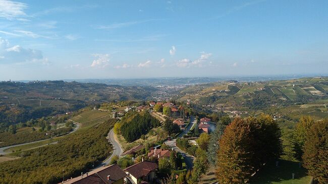 Panoramic view of Alba, Italy
