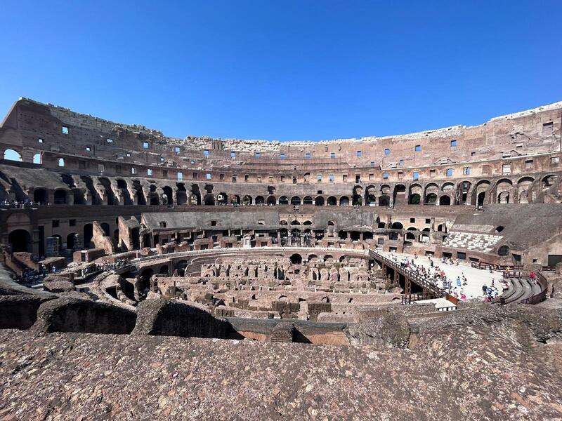 Students at the Colosseum